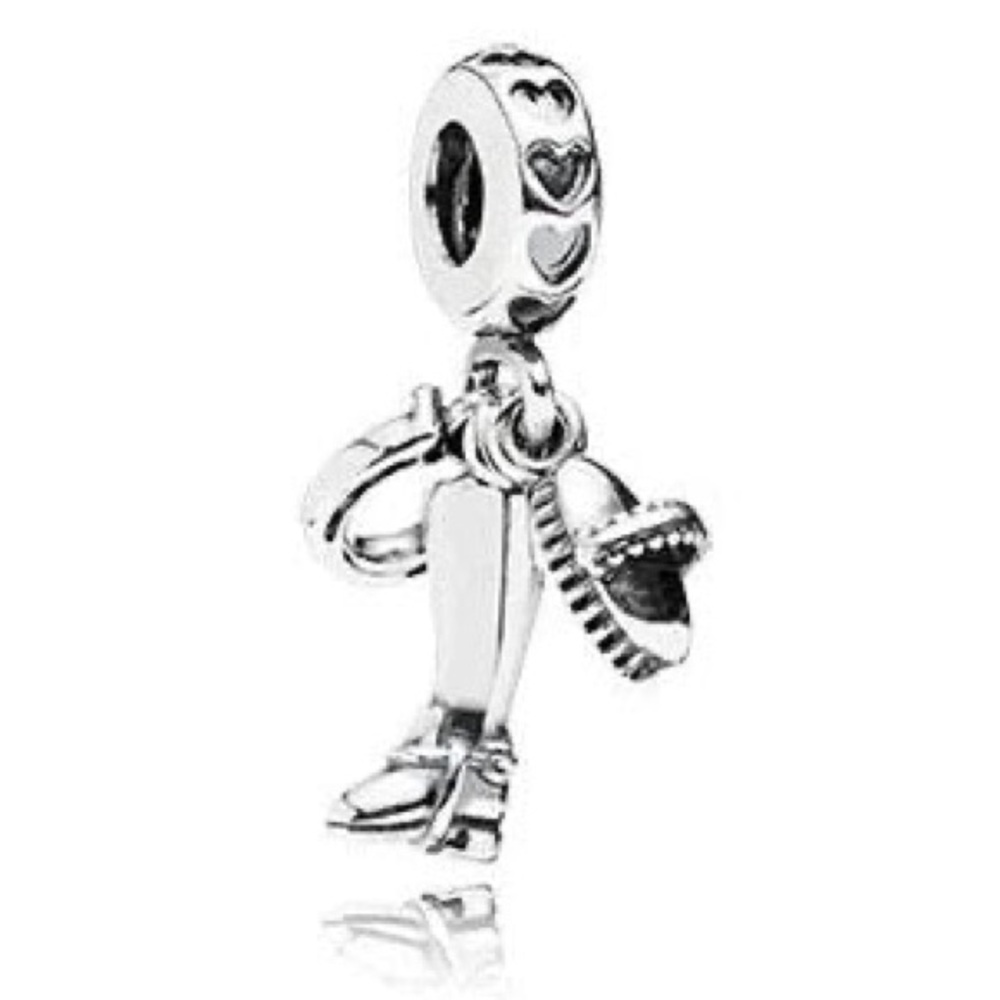 Authentic Pandora Riding Boot Dangle Charm